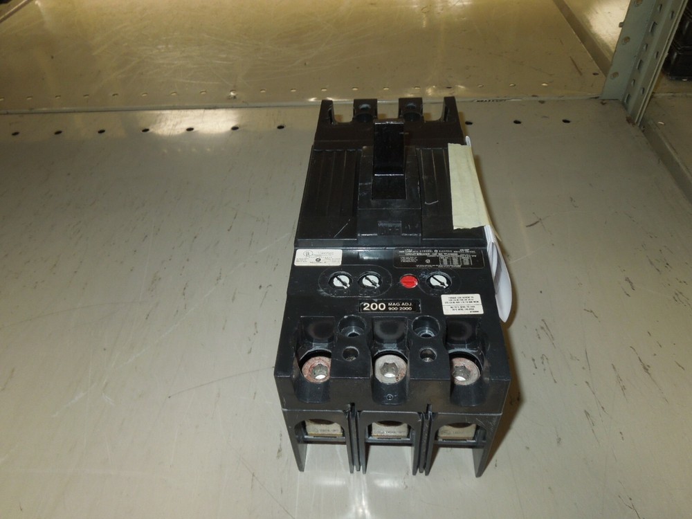 GE TFJ236200 Circuit Breaker 200A Frame 3P 600V AC 250V DC W/ 200A Trip Tested