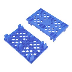 Blue Pp Pallet 50*30*10cm Pallet Free Standing Anti-slip particle Floor Pallet