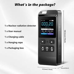 Radiation Detector 500mSv 15MeV IPS Display Data Logging Nuclear Gamma, X-Ray