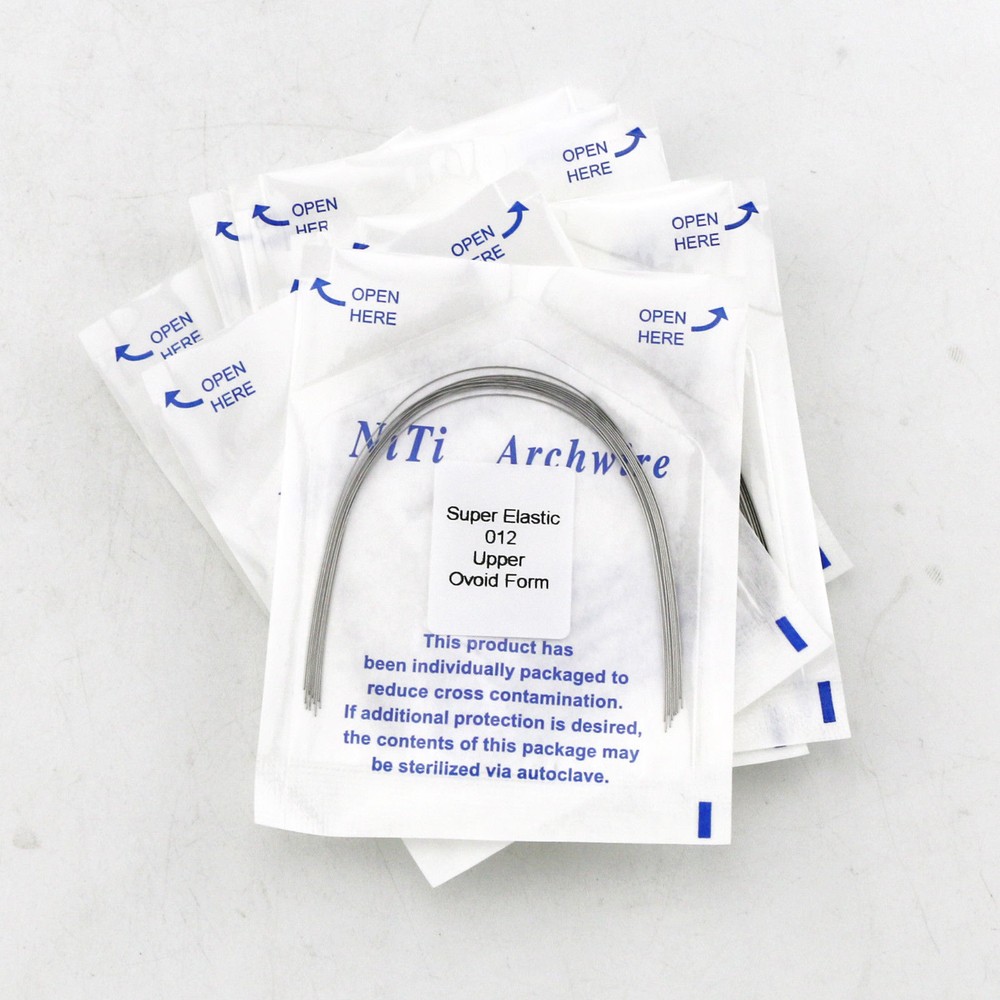 5 Pack Dental Orthodontic Niti Arch Wire Round Super Elastic Upper Lower 012-020