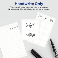 Multi-Use Removable Labels, 1/2″ X 3/4″, White, Non-Printable, 525 Blank Labels