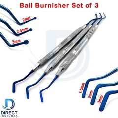 Dental Filling Instruments Composite Blue Ball Tips Restoration Flat Plastic Lab