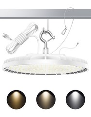 10 PACK 150W UFO LED High Bay Lights 4500K/5000K/5700K Commercial Lamp Dimmable