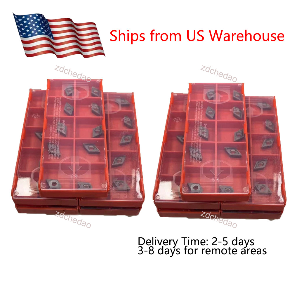 100Pcs DCMT070204 CK205 Carbide Inserts For Lathe Turning Tool