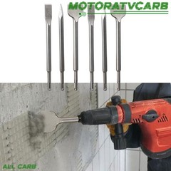ALL-CARB 6 Piece SDS plus Chisel Set Concrete Drill Bit Set Rotary Hammer Bits