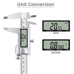 Digital Caliper Micrometer LCD Gauge Vernier Electronic Measuring Tool 6″ 150mm