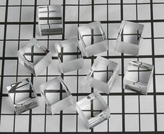 10 PCs 1” x 1″ x 1″ SQUARE CLEAR ACRYLIC Plexiglass Lucite ROD CUBES PEGS 1 Inch