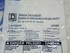 NEW Square D LK100AN Neutral Terminal Kit lot of 2