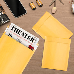 Gold Kraft Bubble Mailer Envelopes 8.5 x 13 Inch 25 Pack Mail Padded Envelopes