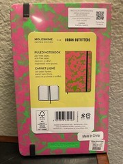 Moleskine Journal Notebook Fluorescence Pink Green (Urban Outfitters Exclusive)