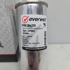 3 Pack Everwell 20X370 Round Run Capacitor 20µf x 370V 50/60Hz New
