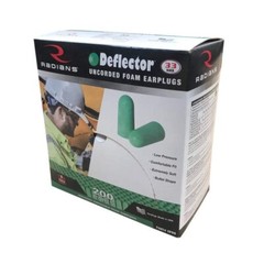 Radians FP90 Deflector Green Earplugs Uncorded NRR33 50 pairs/Box
