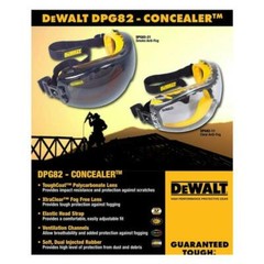 1 PR. DeWalt DPG82-11 CLEAR ANTI FOG Protective Over Glasses Safety Goggles Z87+
