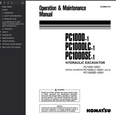 Komatsu PC1000-1 PC1000LC-1 PC1000SE-1 PC1000SP-1 SHOP SERVICE MANUAL PDF