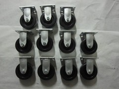 Colson 4 Series Rigid Plate Caster 5 x 2 Phenolic Wheel Lot of 11 4-5SER 5