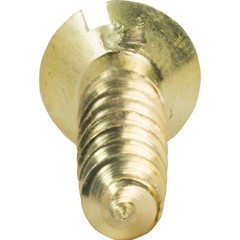 #0 Slotted Drive Flat Head Countersink Solid Brass Wood Screws Deep Coarse