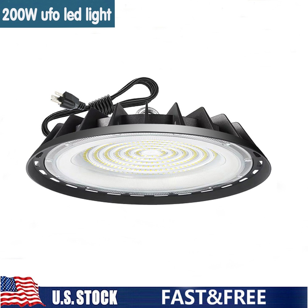 200W UFO Led High Bay Light Shop Industrial Commercial Factory Warehouse 6000K