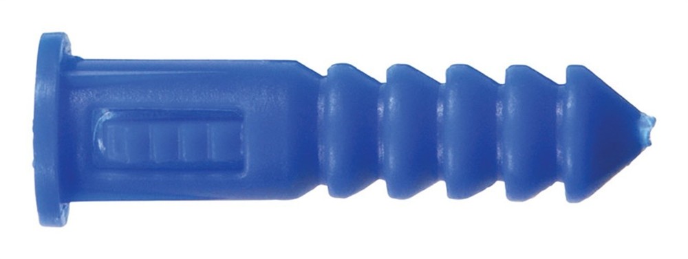 Hillman 0.164 in. D X 1-1/4 in. L Plastic Round Head Ribbed Anchor 100 pc.