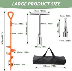 18”/30″ Long Ground Anchor, Heavy Duty Earth Anchors Ground Anchors