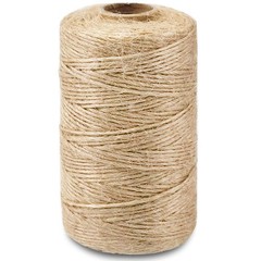 SMART&CASUAL 2mm Natural Jute Twine String * 328 Feet ( 100M ), Brown