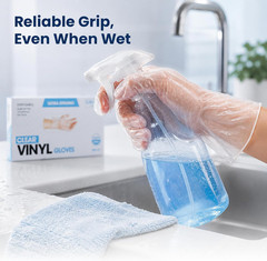 Forpro Disposable Vinyl Gloves, Industrial Grade, Powder & Latex Free, Non-Steri