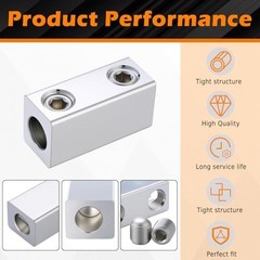 Blulu 4 Pack 4/0-6 AWG Dual Rated Splicer, Aluminum Splice/Reducer, Mechanica…
