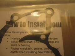 Toyota forklift gasket for water pump from Total Source New in package