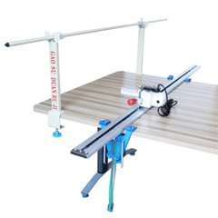 High Speed 110V 74.8″ Fabric Cutter Leather Textiles Cutting Machine 86.6″ Rack