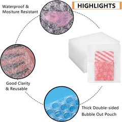 50Pcs Bubble Out Bags Pouches 10″x 12″ Bubble Pouches Cushioning Packaging Ba…