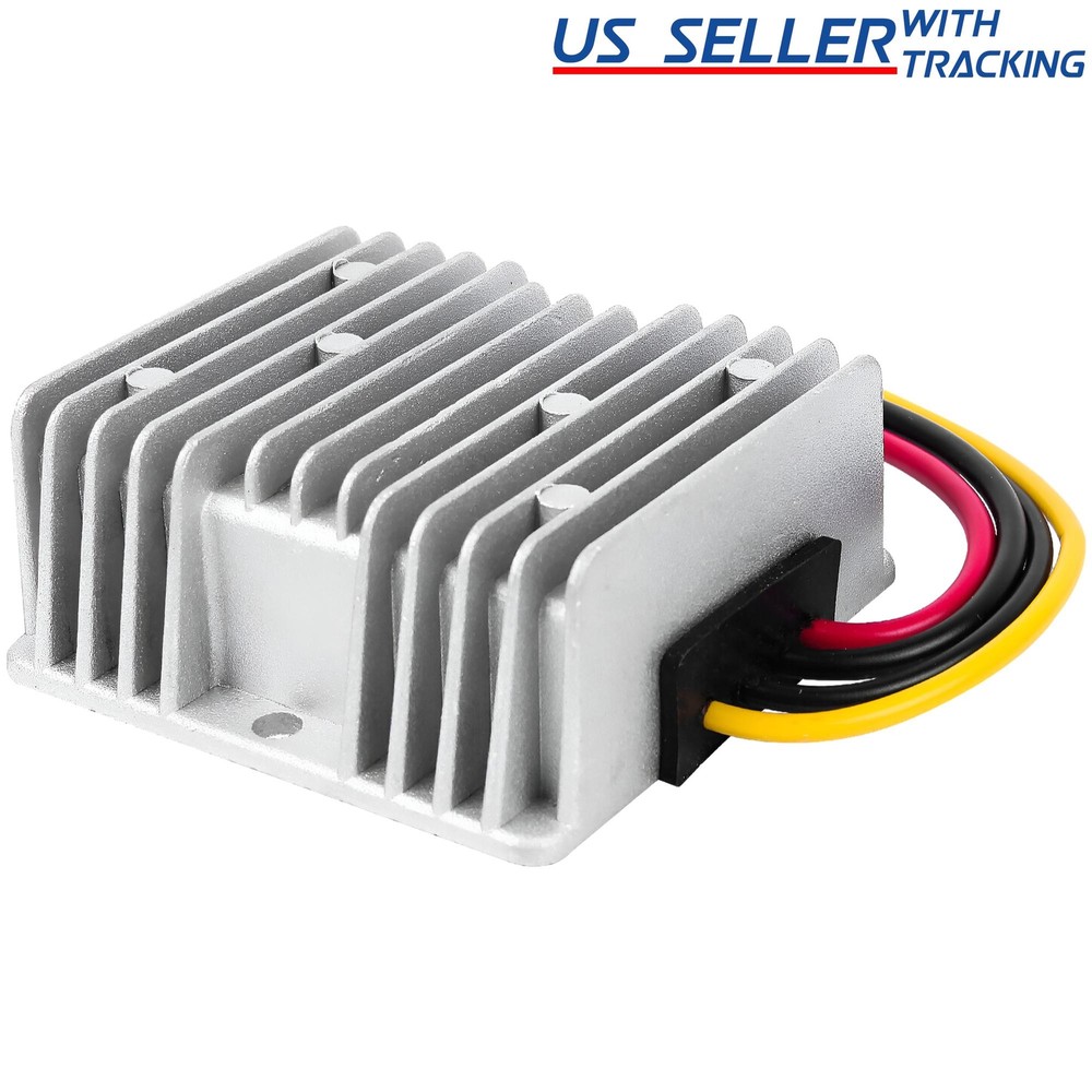 GOLF CART DC CONVERTER 10 AMP 48V 48 VOLT VOLTAGE REDUCER REGULATOR TO 12V 10A
