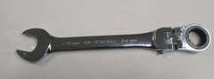 Paramount 24 mm LOCKING FLEX HEAD Ratcheting Combination Wrench Chrome