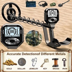 Detector De Metales Oro y Plata LCD Display Deep Ground Gold Finder Waterproof