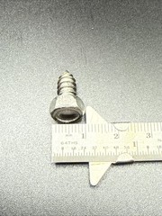 Stainless M6 X 12mm (1/2 Inch) Hex Head Coach Screws LOT OF 100 (1 lb)