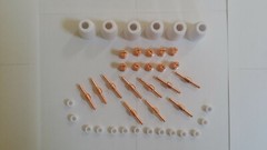 Arccaptain CUT50 PLASMA CUTTER CONSUMABLES 40PCS COPPER EXTENDED CONSUMABLES USA