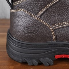 Skechers Boots Mens 12 Brown Burgin Congaree Memory Foam Soft Toe Electric 77163