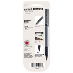Uniball Deluxe 3 Black 0.5mm Micro Point Rollerball Pens
