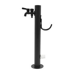 2-Outlets Outdoor Water Column Faucet Floor Mount Column Faucet Garden Faucet