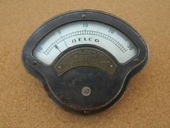 Antique Weston Ammeter Delco Model 267 Vintage Gauge early 1900’s