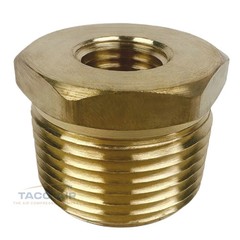 2 PC Hex Reducer Bushing 3/4″ Male x 1/4″ Female NPT Adapter Pipe Fitting Brass