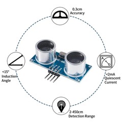 4pcs Ultrasonic Module HC-SR04 Distance Measuring Sensor For Arduino HCSR04 US
