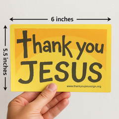 Thank You Jesus Magnets size: 6 x 4.5
