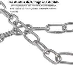 SUS304 Stainless Steel Chain,Metal Chain Links,Small Light 2.5mm*3m, 2.5mm