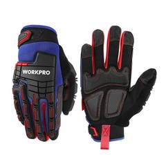 Synthetic Leather Heavy Duty Work Gloves with Waterproof Touchscreen – XL