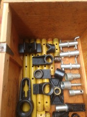 Large lot of Enerpac & Blackhawk hydraulic cylinder attachments and parts