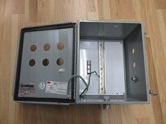 Hoffman A12108CH Junction Box 6x 30mm Push Button Holes