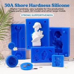LET’S RESIN Silicone Mold Making Kit, 30A Liquid Silicone Rubber for Mold Mak…