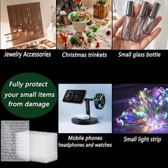50 Pcs Bubble Pouches Wrap Small Bag,4 Inch X 6 Inch Clear Bubble Out Bags Prote
