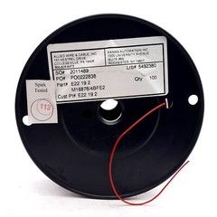Allied Wire & Cable E22 19 2 Hook-Up Wire, 22AWG, Silver Coated Copper, 100ft