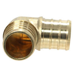 100 PIECES 3/4″ PEX ELBOW – BRASS CRIMP FITTINGS (LEAD-FREE)
