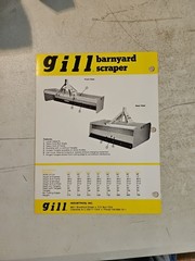Vintage Gill Economy Box Scraper Sales Brochure Spec Sheet
